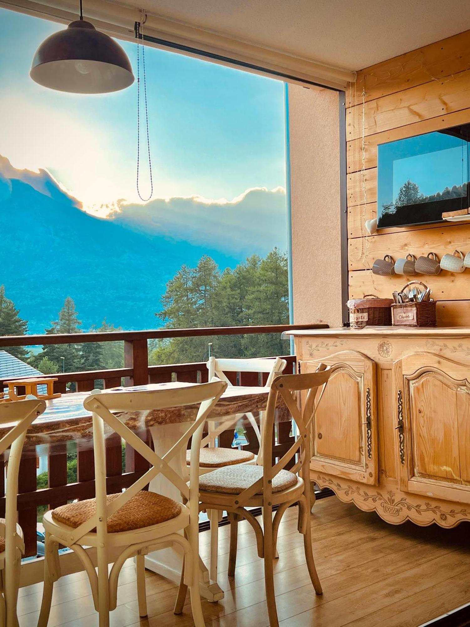 La Joue Du Loup, Aux Pieds Des Pistes Et Vue Sur Montagnes Apartment Bagian luar foto
